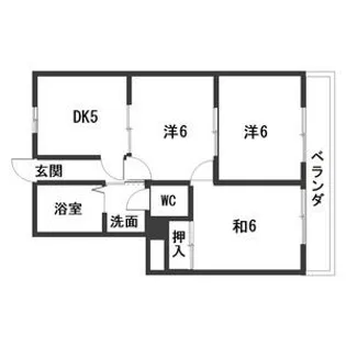 サンシャイン植田【2階】の間取り