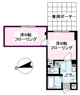 セラーノ高円寺【1階】の間取り