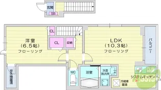 カントリーレイク3【2階】の間取り