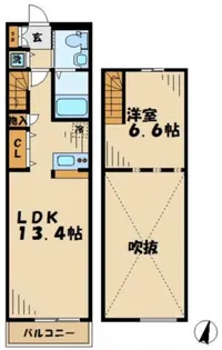 スカイスイート【1階】の間取り