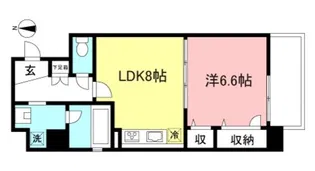 ビリディス花見堂【3階】の間取り