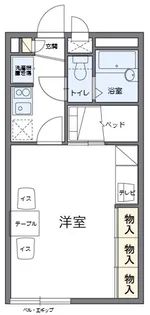 福島県西白河郡西郷村大字小田倉字原中【アパート】の間取り