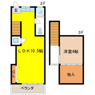 栃木県宇都宮市桜2【一戸建】の間取り
