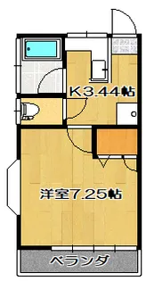 タマダハイツ A【2階】の間取り