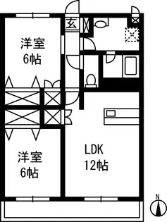 メゾン・カサブランカ【1階】の間取り