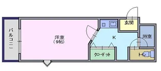ハイツパルル【3階】の間取り