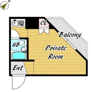 ヴィークル学院前【4階】の間取り