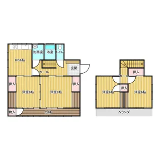 熊本県熊本市東区桜木4【一戸建】の間取り
