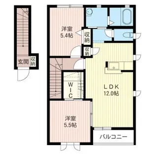 ゴールドクレスト【2階】の間取り