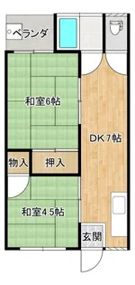 巴ハイツ【2階】の間取り