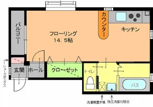 ユーヒルズ坂戸【1階】の間取り
