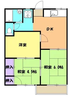 タウニィオカダ【2階】の間取り