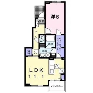 プレザント ハウス A【1階】の間取り