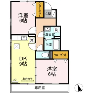 フルール a棟【1階】の間取り