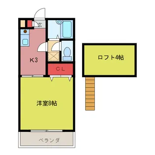 メゾン小塚【2階】の間取り