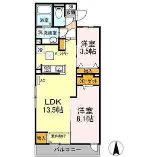 アレグリア【1階】の間取り