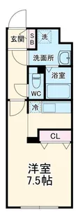 フラシア一社【1階】の間取り