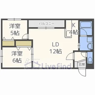 毘沙門天【3階】の間取り