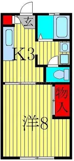 1Kの間取り画像