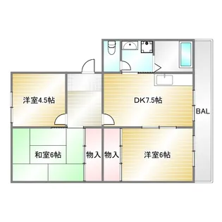 すずらん台コート【5階】の間取り