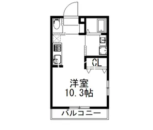 1Rの間取り画像