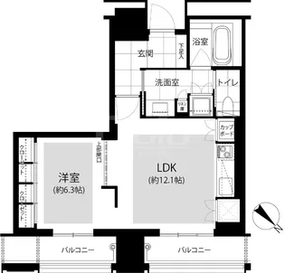グランドメゾン福岡The Central Luxe【2階】の間取り
