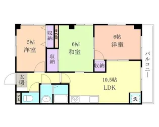 アメニティ松ヶ丘【3階】の間取り