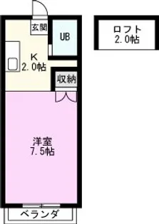 ミリオンパレス【1階】の間取り