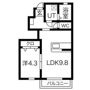 eblissB棟【1階】の間取り