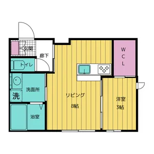 RAMBLE B棟【1階】の間取り