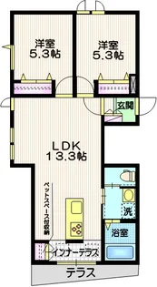 フィレール【1階】の間取り