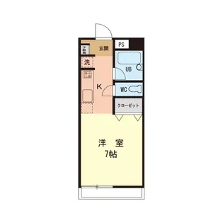 サニーサイド【1階】の間取り