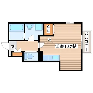 クレストール越路【2階】の間取り