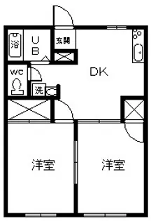 フレグランス宮原B【2階】の間取り