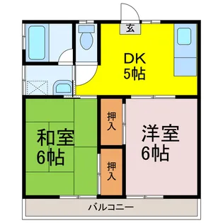 永島ハイツ【2階】の間取り