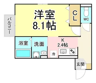福岡県北九州市八幡西区穴生3【アパート】の間取り