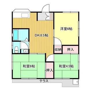 熊本県八代市高下西町【一戸建】の間取り