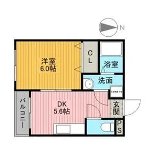 壹進荘【2階】の間取り