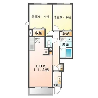 ファインコート A棟【1階】の間取り