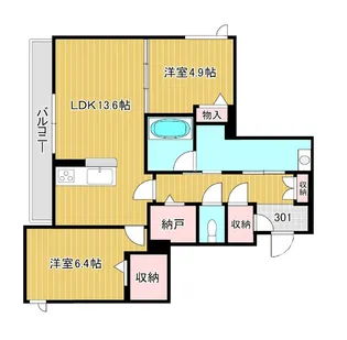セゾレーナ【3階】の間取り