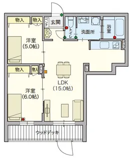 (シニア限定)オカバ練馬平和台ヘーベルVillage【1階】の間取り