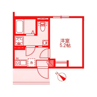 ブロンテ三ツ沢【1階】の間取り