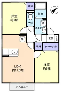 ロイヤルアベニールB【2階】の間取り