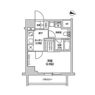 グランドルチェ門前仲町【12階】の間取り