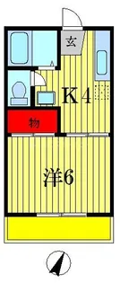 クラタコーポ【1階】の間取り