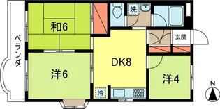 マンションハル【2階】の間取り