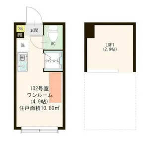 東京都板橋区仲宿【アパート】の間取り