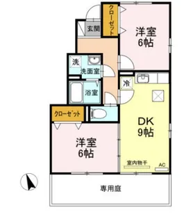フルール a棟【1階】の間取り