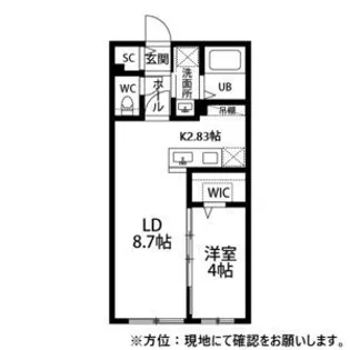 Ritz GRANDE kikusui(リッツグランデ菊水)【1階】の間取り