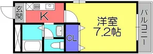 1Kの間取り画像